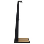 Vidaxl douche de jardin rsin tresse wpc