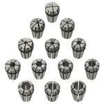 Vidaxl douilles de serrage er11 13 pcs ensemble d'outils de tournage