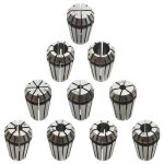 Vidaxl douilles de serrage er16 10 pcs ensemble d'outils de tournage