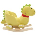 Vidaxl dragon à bascule avec dossier peluche 60x32x53 cm vert citron Vidaxl dragon à bascule avec dossier peluche 60x32x53 cm vert citron