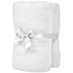 Vidaxl drap - housse pour berceaux 4 pcs jersey de coton 70x140 cm blanc Vidaxl drap - housse pour berceaux 4 pcs jersey de coton 70x140 cm blanc