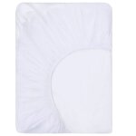 Vidaxl draps - housses impermables 2 pcs coton 100x200 cm blanc