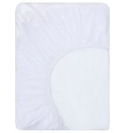 Vidaxl draps - housses impermables 2 pcs coton 160x200 cm blanc