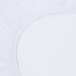 Vidaxl draps - housses impermables 2 pcs coton 200x220 cm blanc