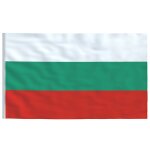 Vidaxl drapeau bulgarie 90x150 cm