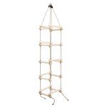 Vidaxl chelle de corde pour enfants 200 cm bois