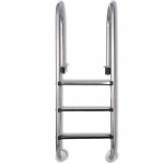 Vidaxl chelle de piscine  3 chelons acier inoxydable 304 120 cm