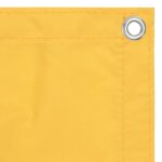 Vidaxl �cran de balcon jaune 75x500 cm tissu oxford