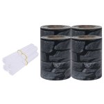 Vidaxl �crans d'intimit� de jardin 4 pcs pvc 35x0, 19 m gris