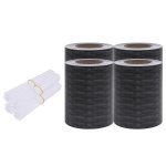 Vidaxl �crans d'intimit� de jardin 4 pcs pvc 35x0, 19m imprim� en rotin