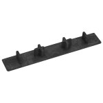 Vidaxl embouts de terrasse 10 pcs noir plastique