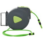 Vidaxl enrouleur tuyau d'eau rtractable automatique fix mur 30 + 2 m