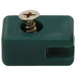 Vidaxl ensemble de 100 supports de fil de clture avec vis vert