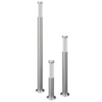 Vidaxl ensemble de 3 lampes de jardin �tanches acier inoxydable