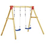 Vidaxl ensemble de balanoire 230x130x166 cm pinde