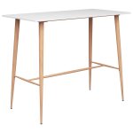 Vidaxl ensemble de bar 3 pcs blanc