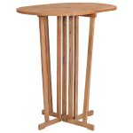 Vidaxl ensemble de bar pliable 5 pcs bois de teck massif