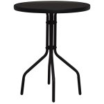 Vidaxl ensemble de bistro 3 pcs rotin pvc noir