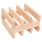 Vidaxl ensemble de blocs de construction en bois 150 pcs pin peint
