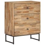 Vidaxl ensemble de buffet 2 pcs bois de teck recycl
