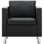 Vidaxl ensemble de canapé 2 pcs similicuir noir et gris foncé Vidaxl ensemble de canapé 2 pcs similicuir noir et gris foncé