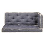 Vidaxl ensemble de coussins de canapé palette 3 pcs bleu Vidaxl ensemble de coussins de canapé palette 3 pcs bleu