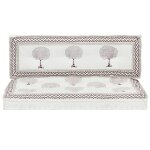 Vidaxl ensemble de coussins de palette de jardin 2 pcs imprim