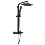 Vidaxl ensemble de douche à deux têtes avec mitigeur et tuyau noir Vidaxl ensemble de douche à deux têtes avec mitigeur et tuyau noir