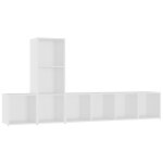 Vidaxl ensemble de meubles tv 3 pcs blanc agglomr