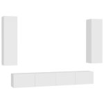 Vidaxl ensemble de meubles tv 4 pcs blanc agglom�r�