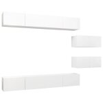 Vidaxl ensemble de meuble tv 6 pcs blanc agglom�r�