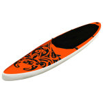 Vidaxl ensemble de planche sup gonflable 305x76x15 cm orange
