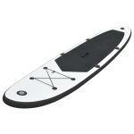 Vidaxl ensemble de planches sup gonflables noir et blanc