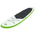 Vidaxl ensemble de planches sup gonflables vert et blanc