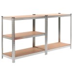 Vidaxl ensemble rack de stockage robuste 5 pices
