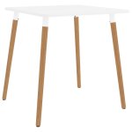 Vidaxl ensemble de salle  manger 3 pcs noir et blanc