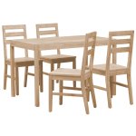 Vidaxl ensemble de salle � manger 5 pcs bois d'acacia solide