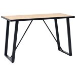 Vidaxl ensemble de salle à manger 5 pcs noir similicuir Vidaxl ensemble de salle à manger 5 pcs noir similicuir
