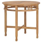 Vidaxl ensemble de salle  manger de jardin 3 pcs avec coussins teck