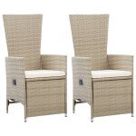 Vidaxl ensemble de salle  manger de jardin 5 pcs beige