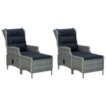 Vidaxl ensemble de salle  manger de jardin 7 pcs gris clair