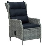 Vidaxl ensemble de salle  manger de jardin 7 pcs gris clair