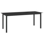 Vidaxl ensemble de salle � manger de jardin 9 pcs aluminium anthracite