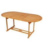 Vidaxl ensemble de salle  manger de jardin 9 pcs bois de teck massif