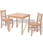 Vidaxl ensemble de salle  manger trois pices pinde