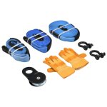 Vidaxl ensemble de sangles de rcupration de voiture 9 pcs