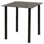 Vidaxl ensemble de table et chaise de salle à manger 3 pièces noir Vidaxl ensemble de table et chaise de salle à manger 3 pièces noir