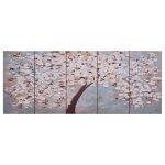 Vidaxl ensemble de tableau sur toile arbre fleuri multicolore 150x60cm Vidaxl ensemble de tableau sur toile arbre fleuri multicolore 150x60cm