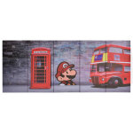 Vidaxl ensemble de tableau sur toile londres multicolore 150x60 cm