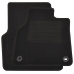 Vidaxl ensemble de tapis d'auto 2 pcs pour opel zafira life